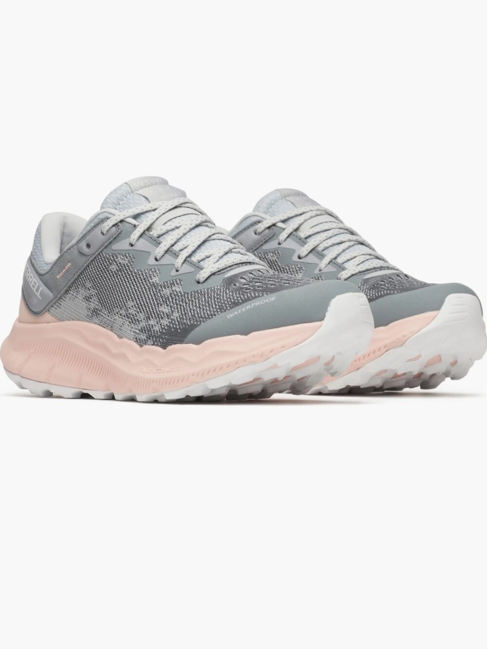 Merrell Antora 4 WP Womens Waterproof Athletic Sneakers Gray/Pink/White J068592